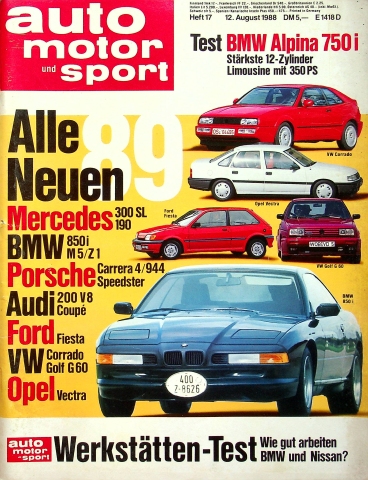Deckblatt Auto Motor und Sport (17/1988)